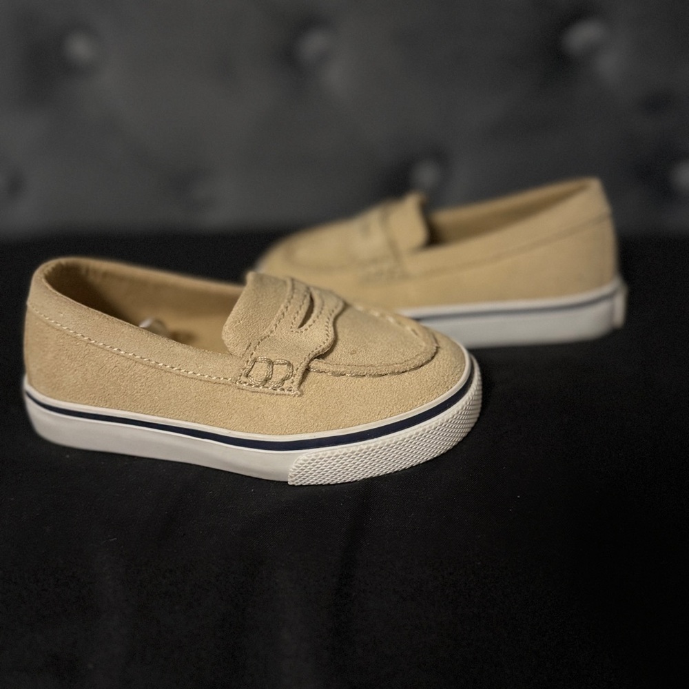 Janie and Jack Tan Kids Moccasins